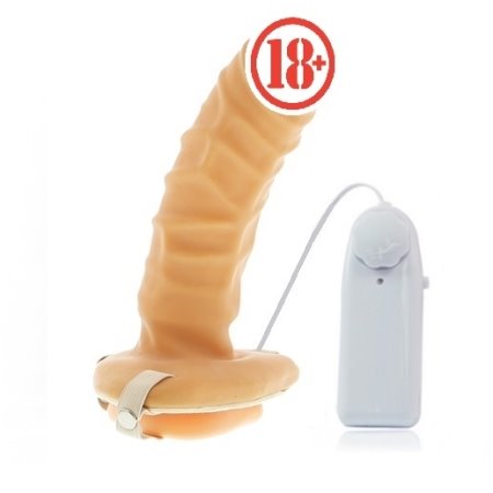 Extender Titreşimli Latex 19 cm İçi Boş Belden Bağlamalı Penis