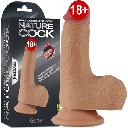Lovetoy Nature Cock Gabe 15 cm Yumuşak Doku Realistik Penis