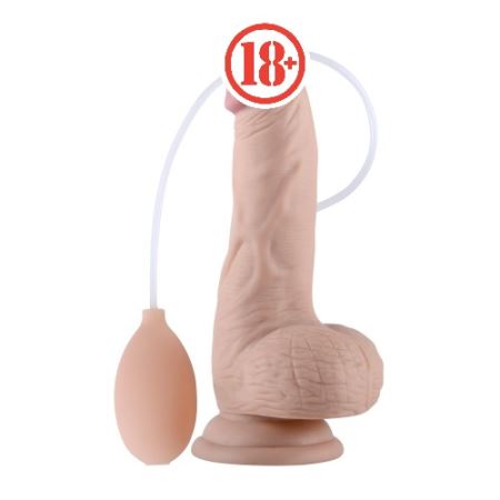 Lovetoy Soft Ejaculation Cock With Ball 8`` Boşalan Gerçekçi Dildo