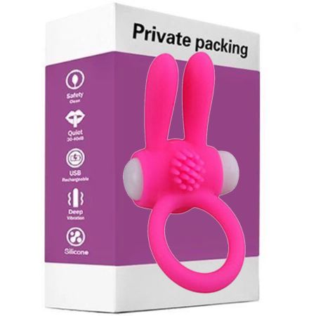 Melo Vibrating Ring Pink Klitoris Uyarıcı Rabbitli Penis Halkası