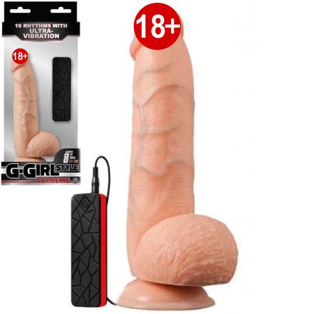 Nmc G Girl Style Supreme 20 cm 10 Mod Titreşimli Realistik Penis