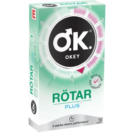 Okey Rötar Plus Geciktirme Etkili 10`lu Paket Prezervatif