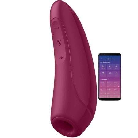 Satisfyer Curvy 1+ Red Telefon Kontrollü Emiş Güçlü Vibratör