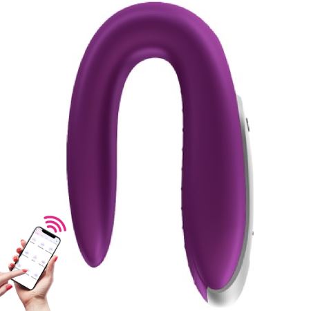 Satisfyer Double Fun Purple Telefon Kontrollü Partner Vibratör