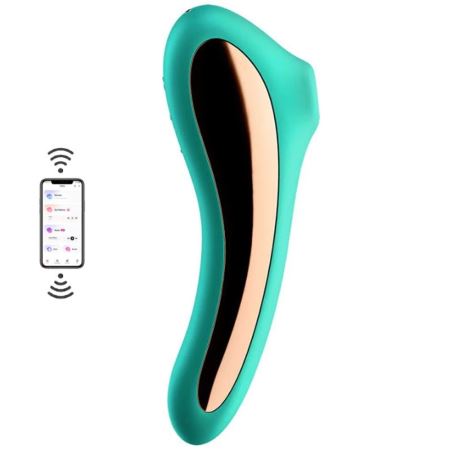 Satisfyer Dual Kiss Green Telefon Kontrollü Emiş Güçlü Vibratör