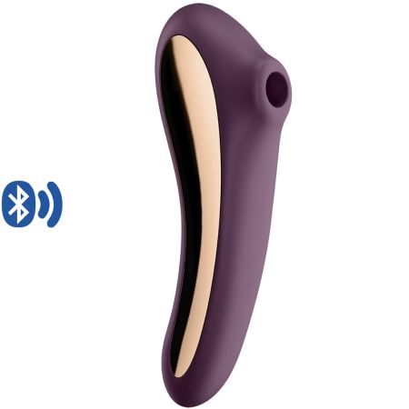 Satisfyer Dual Kiss Purple Telefon Kontrollü Emiş Güçlü Vibratör