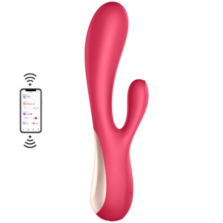 Satisfyer Mono Flex Telefon Uygulama Kontrollü Rabbit Vibratör-Red