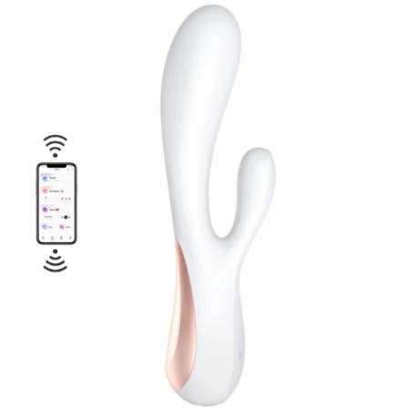 Satisfyer Mono Flex Telefon Uygulama Kontrollü Rabbit Vibratör-White
