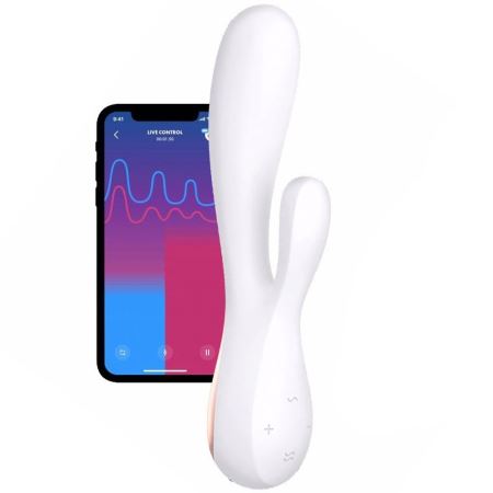 Satisfyer Mono Flex White G Stimülasyon Telefon Kontrol Rabbit Vibratör