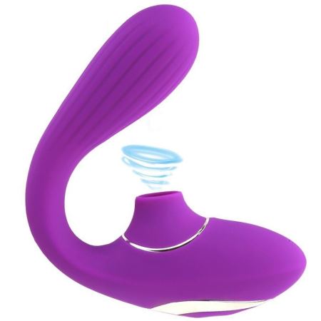 Sexual WorldSucking İn Vibration Çift Yönlü Emiş Güçlü Partner Vibratör-Purple