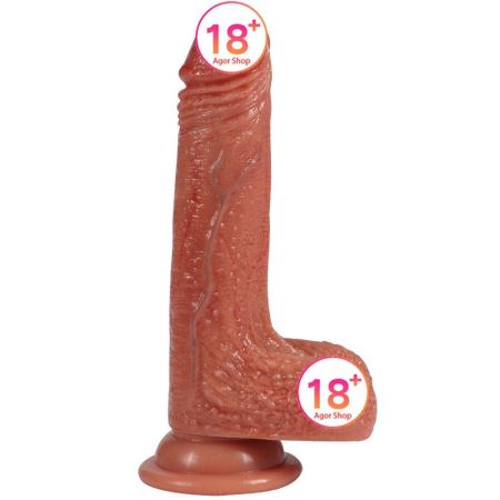 Shequ New Crowleys 18 cm Ultra Yumuşak Doku Realistik Penis