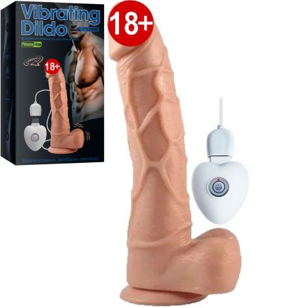 Shequ Vibrating Dildo Dönebilen Hareketli Titreşimli Penis 20 cm