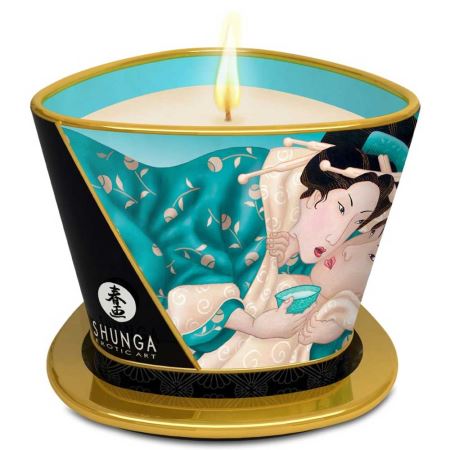 Shunga Massage Candle 170 ml Ada Çiçek Aromalı Vücut Erotik Masaj Mumu