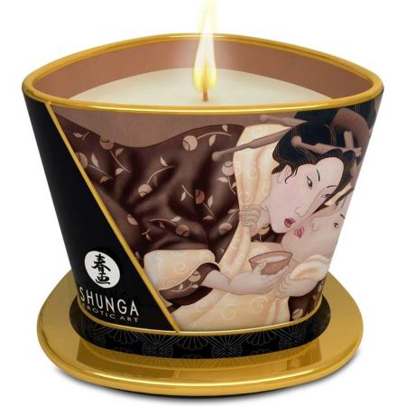 Shunga Massage Candle 170 ml Çikolatalı Vücut Erotik Masaj Mumu