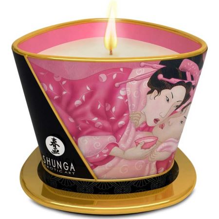 Shunga Massage Candle 170 ml Gül Aromalı Vücut Erotik Masaj Mumu