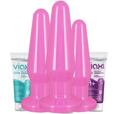 Toy Joy Best Butt Buddies Pink Set Farklı Boylarda Kayganlaştırıcılı Anal Plug Set