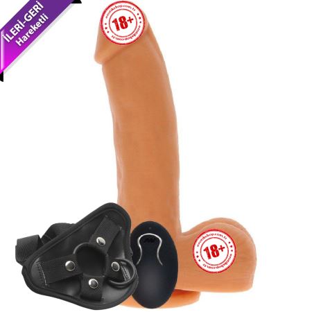 ToyJoy Naked Darbeli İleri Geri Kemerli Hareketli Penis 19.5 cm