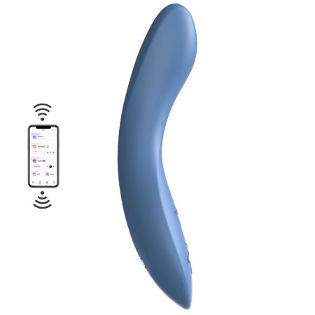 We-Vibe Rave 2 Blue App-Controlled Silicone G-Spot Vibrator