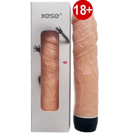 Xese Flexible Esnek Kademeli Titreşimli Penis 20 cm