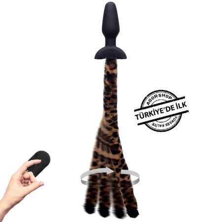 Xr Waggerz Moving And Vibrating Leopard Tail And Ears Anal Kuyruklu Plug