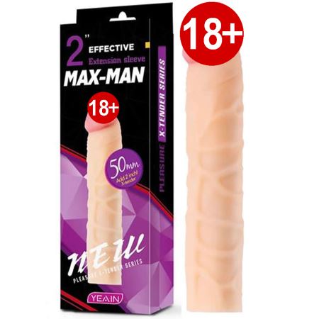 Yeain Max Man 5 cm Uzatmalı Realistik Penis Kılıfı